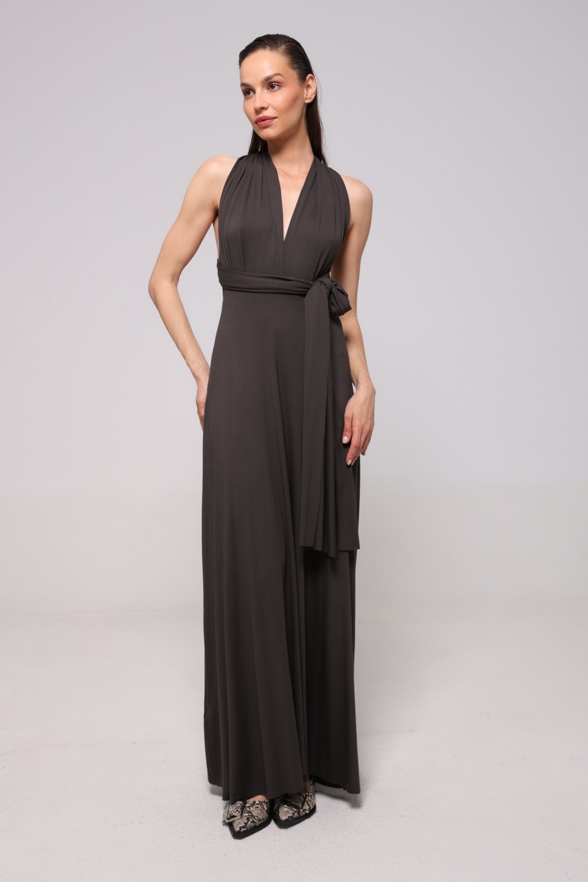 DUGA HALJINA SA UKRŠTANJEM NA LEĐIMA – PS Fashion, DUGA HALJINA SA UKRŠTANJEM NA LEĐIMA