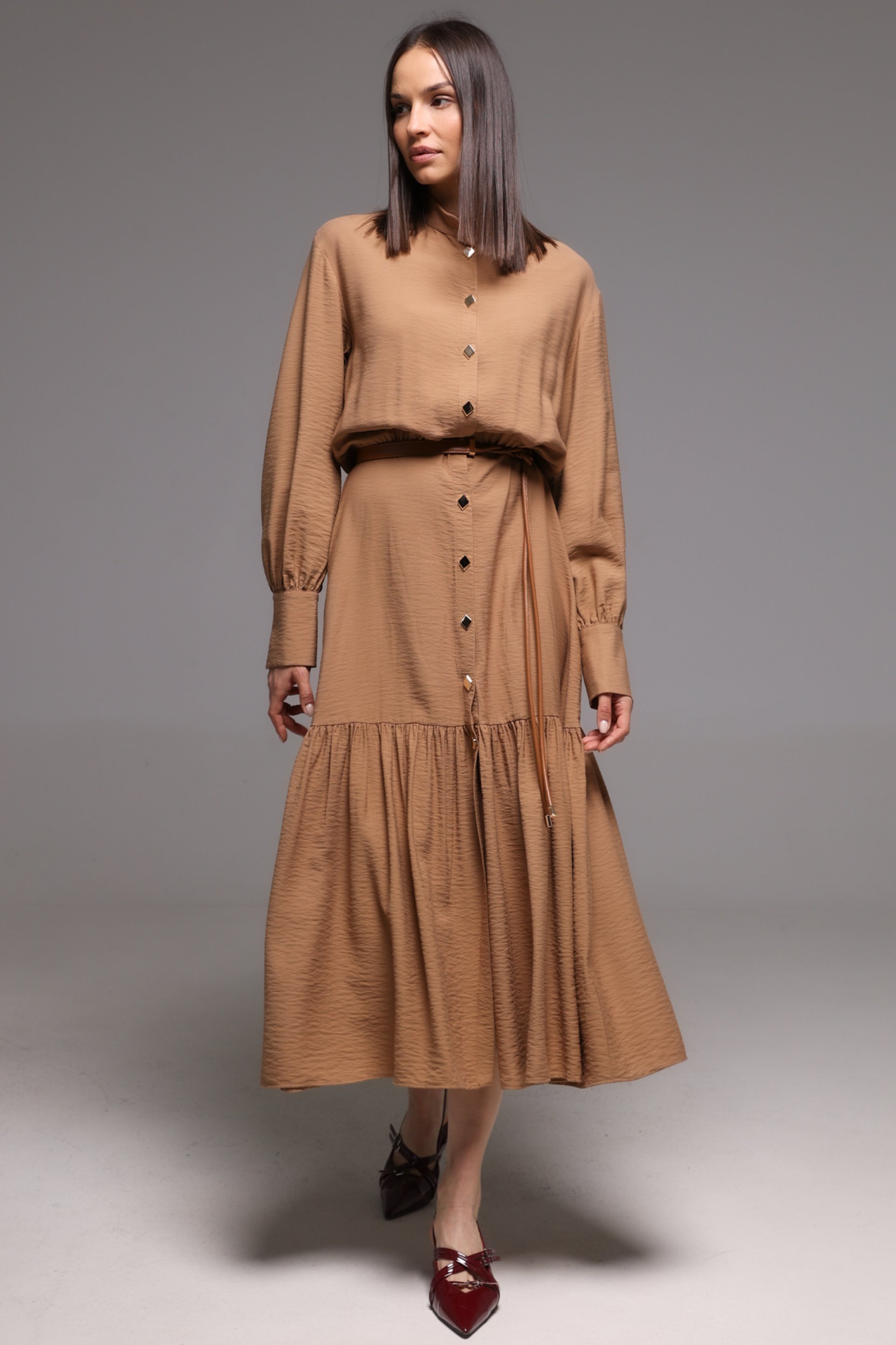 MIDI HALJINA SA KARNEROM – PS Fashion, MIDI HALJINA SA KARNEROM