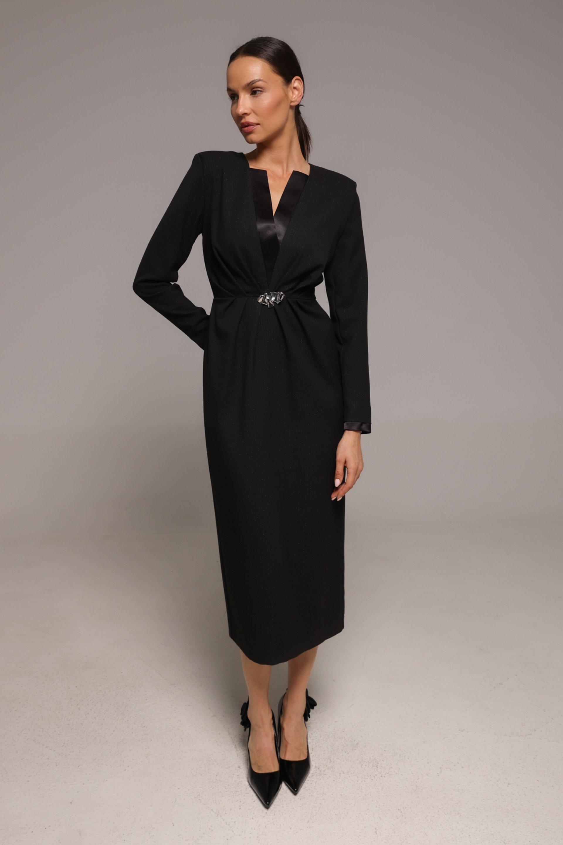 CRNA ELEGANTNA HALJINA – PS Fashion, CRNA ELEGANTNA HALJINA 