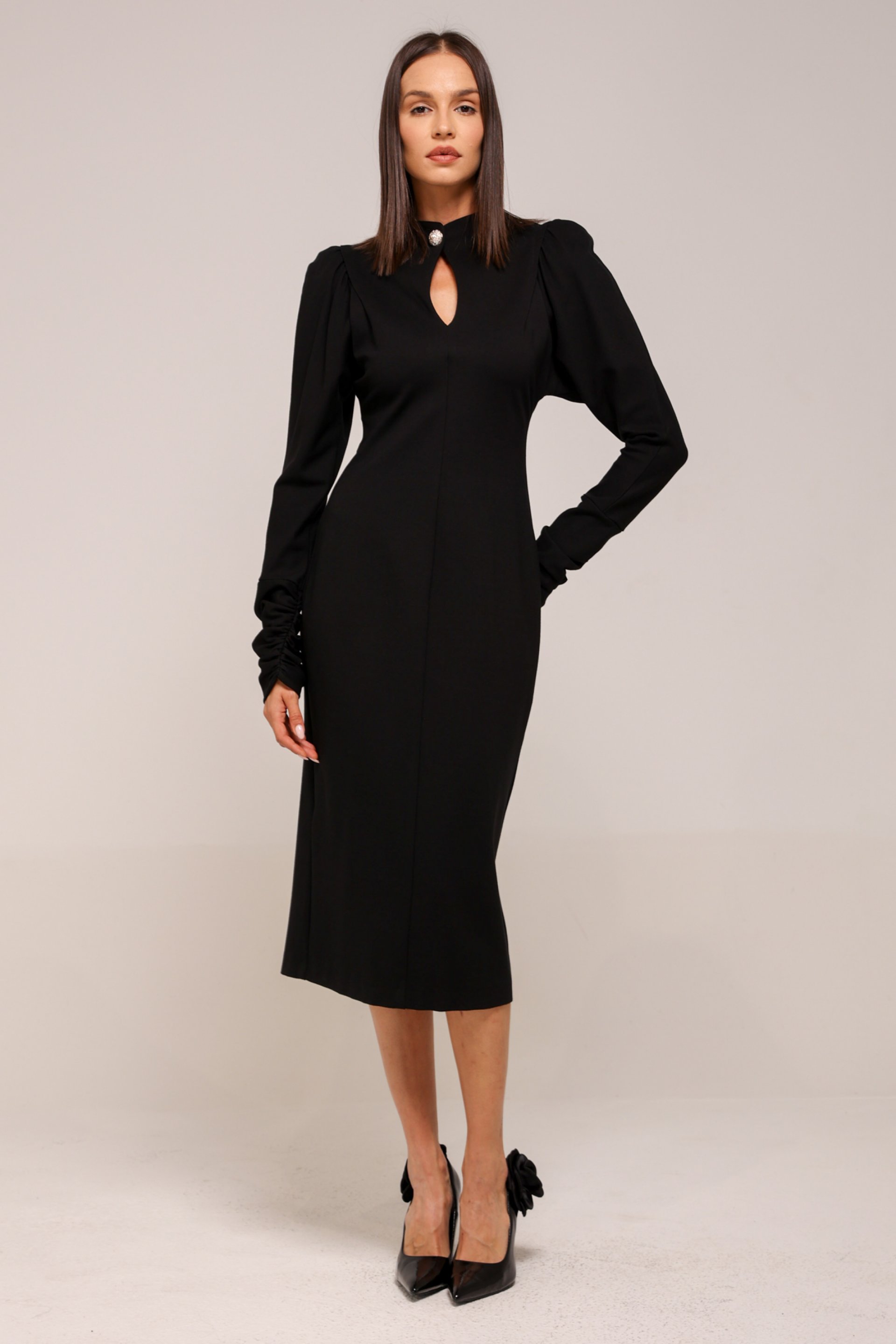 MIDI CRNA HALJINA – PS Fashion, MIDI CRNA HALJINA