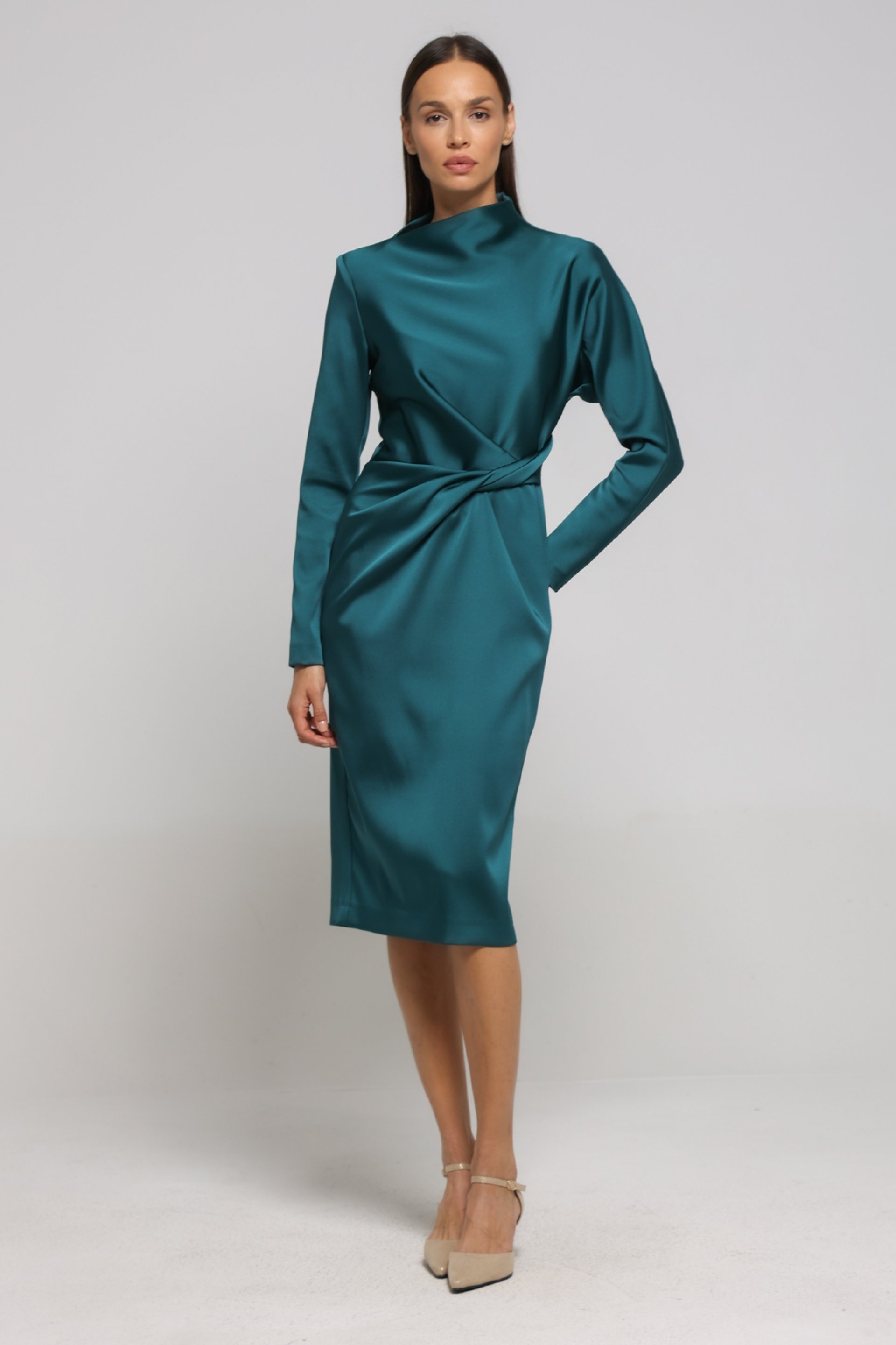 ELEGANTNA SATENSKA HALJINA – PS Fashion, ELEGANTNA SATENSKA HALJINA