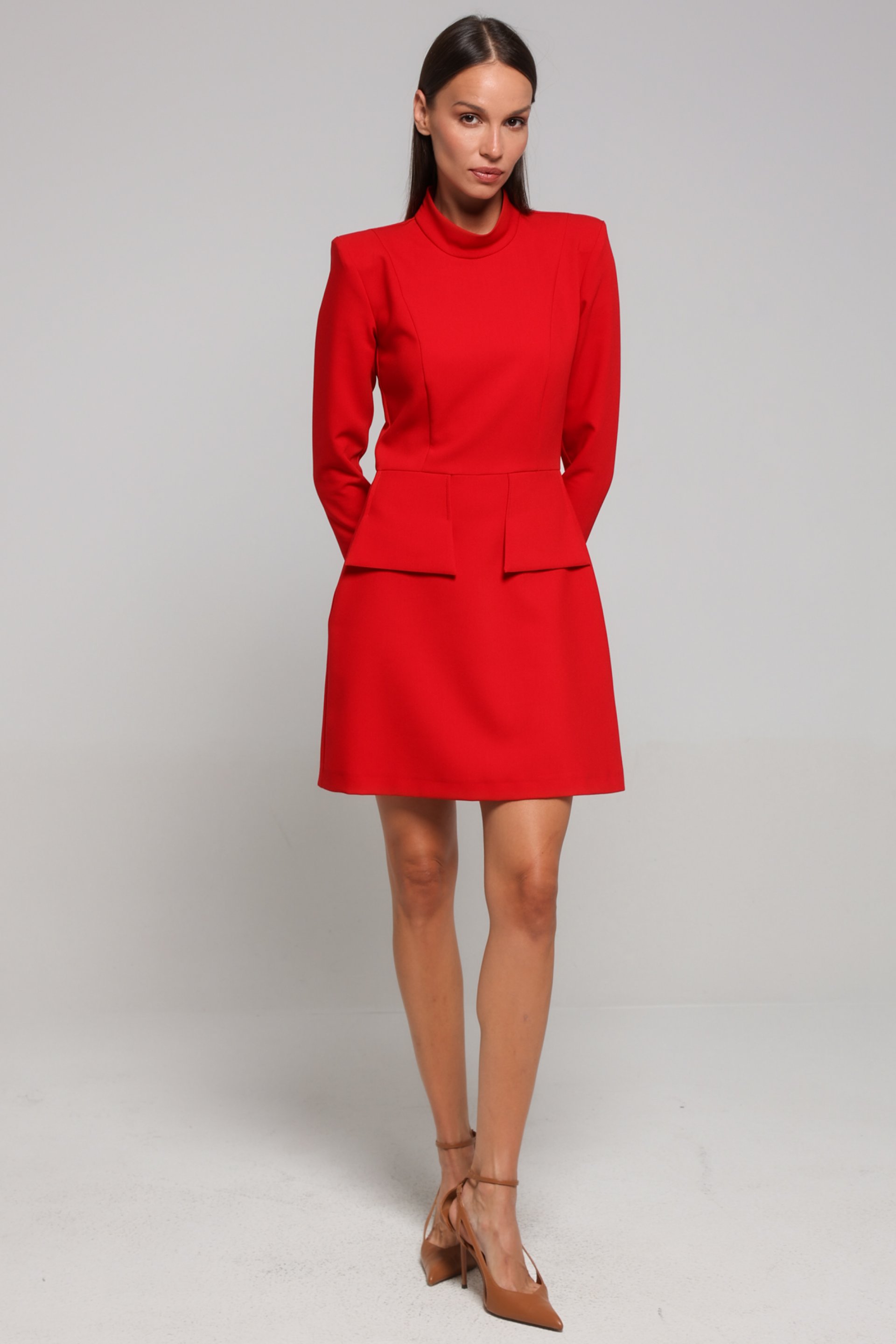 CRVENA KRATKA HALJINA – PS Fashion, CRVENA KRATKA HALJINA