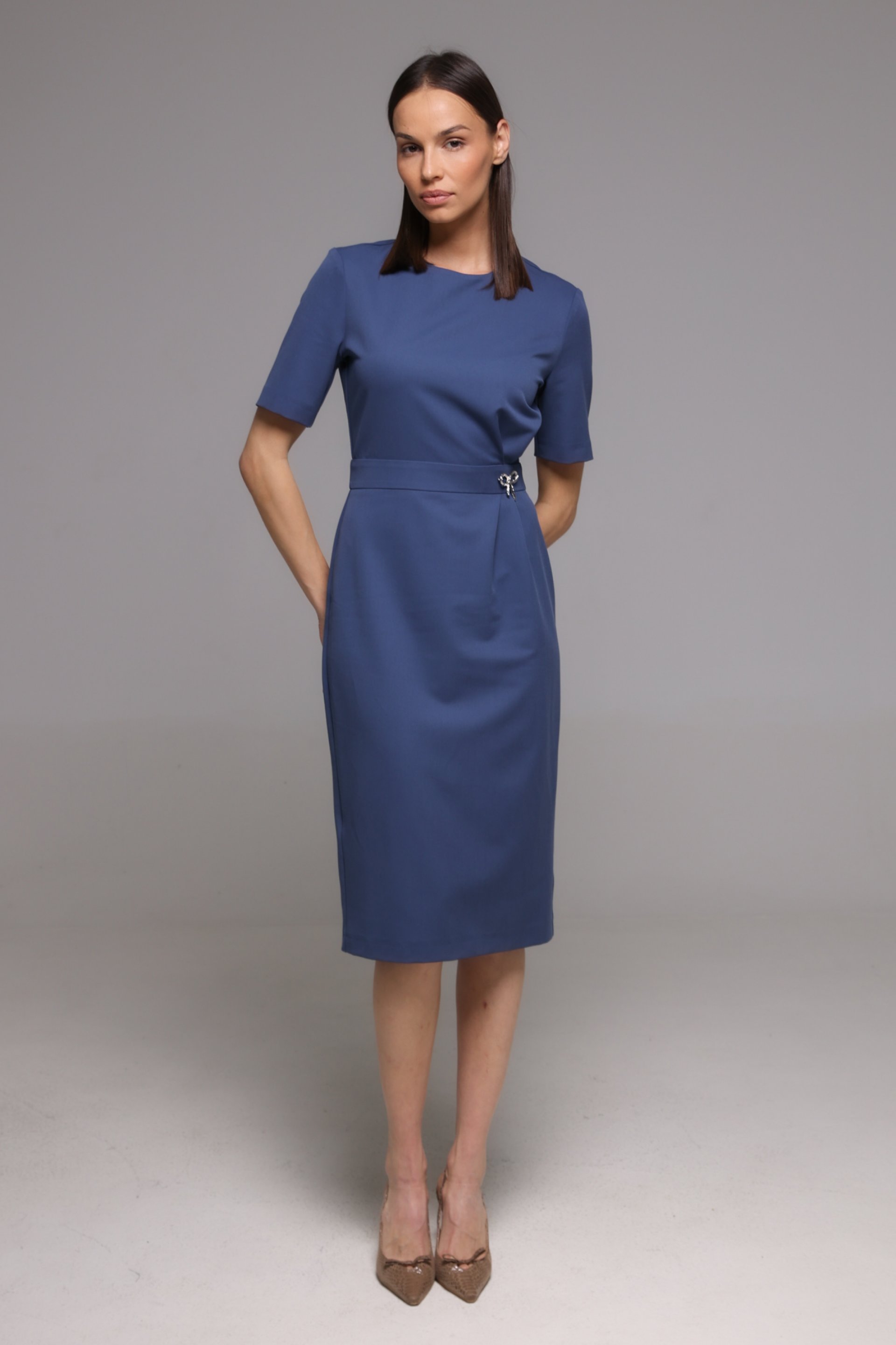 TEGET HALJINA SA DETALJEM NA STRUKU – PS Fashion, TEGET HALJINA SA DETALJEM NA STRUKU