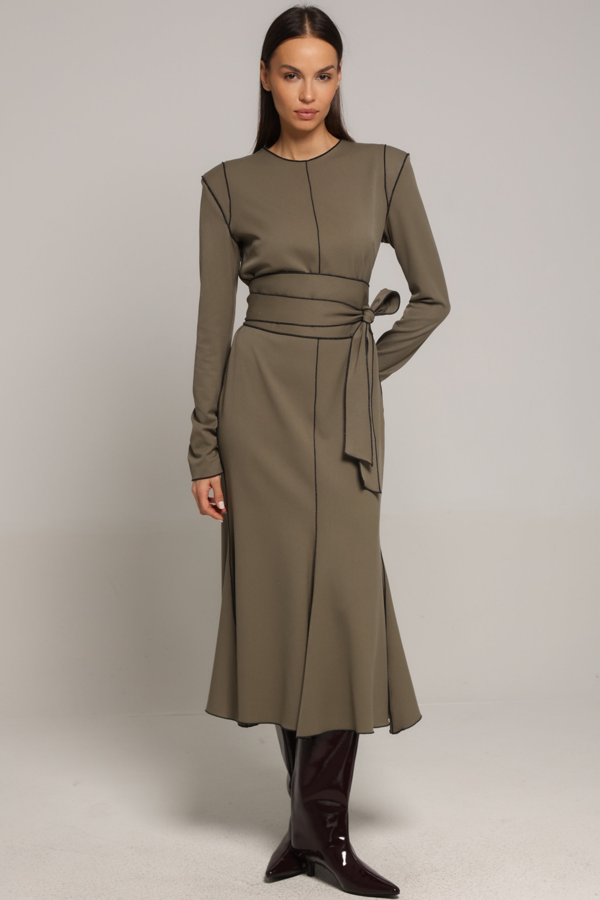 MIDI HALJINA SA POJASOM – PS Fashion, MIDI HALJINA SA POJASOM