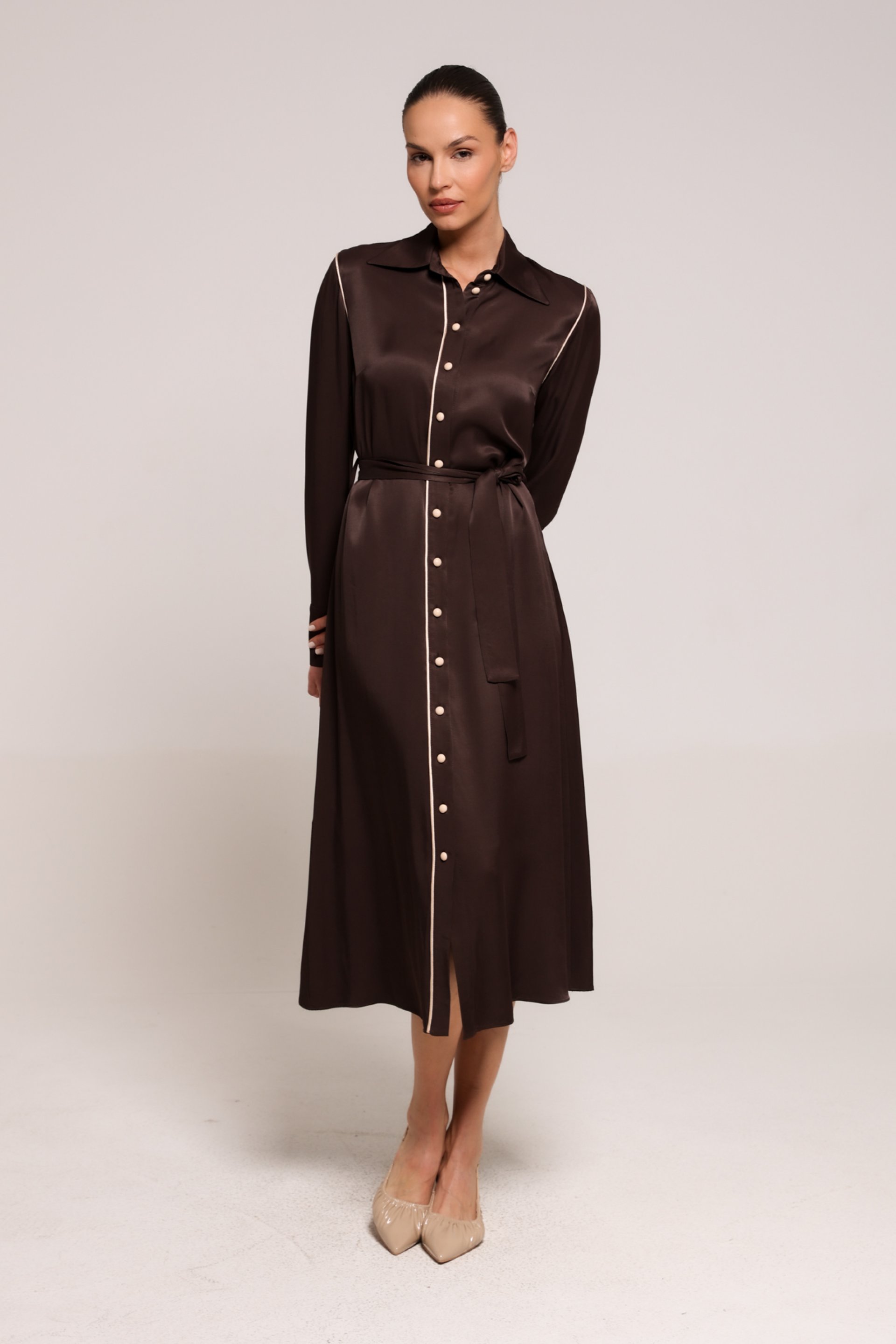 MIDI HALJINA SA POJASOM – PS Fashion, MIDI HALJINA SA POJASOM 