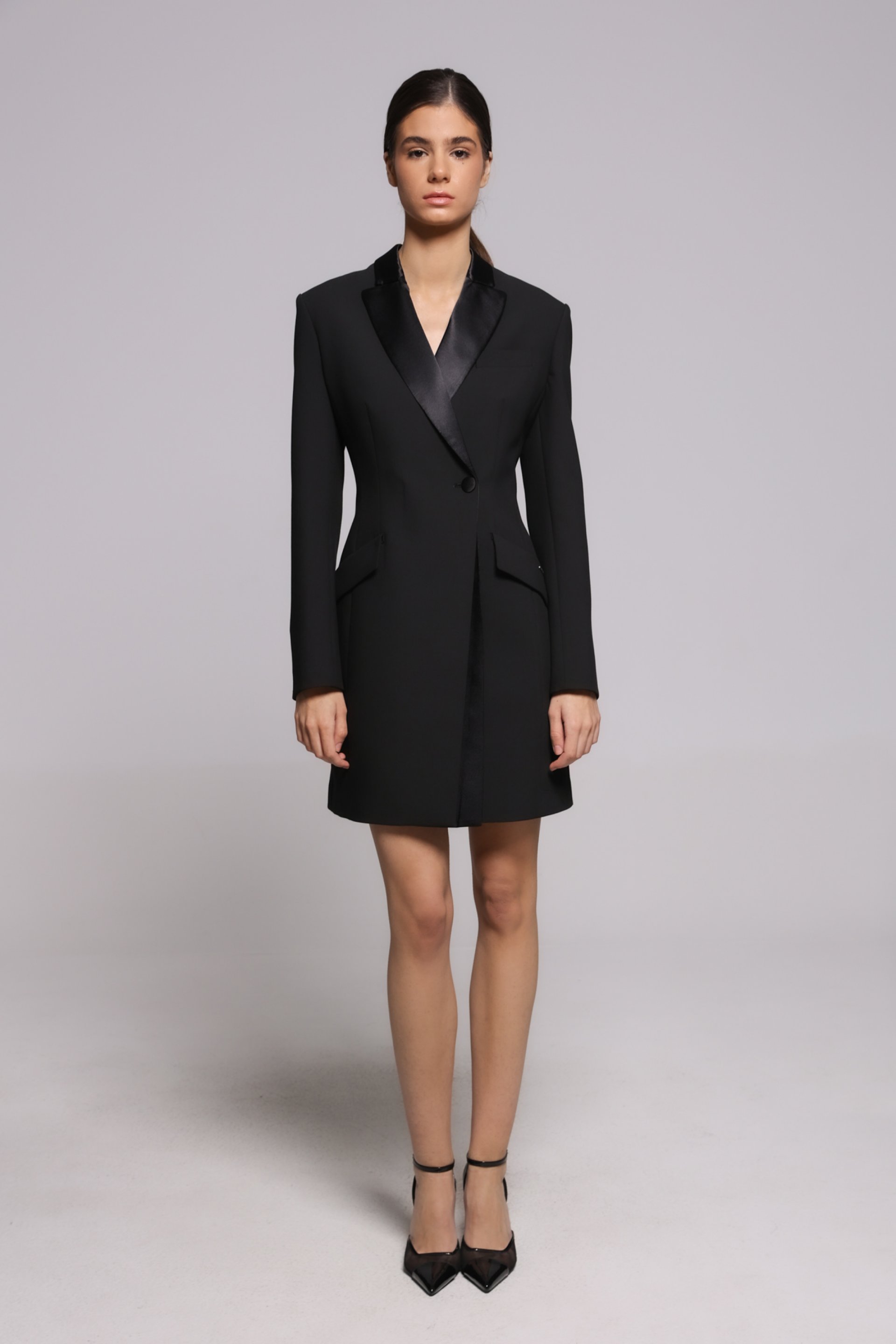 CRNA BLEJZER HALJINA – PS Fashion, CRNA BLEJZER HALJINA