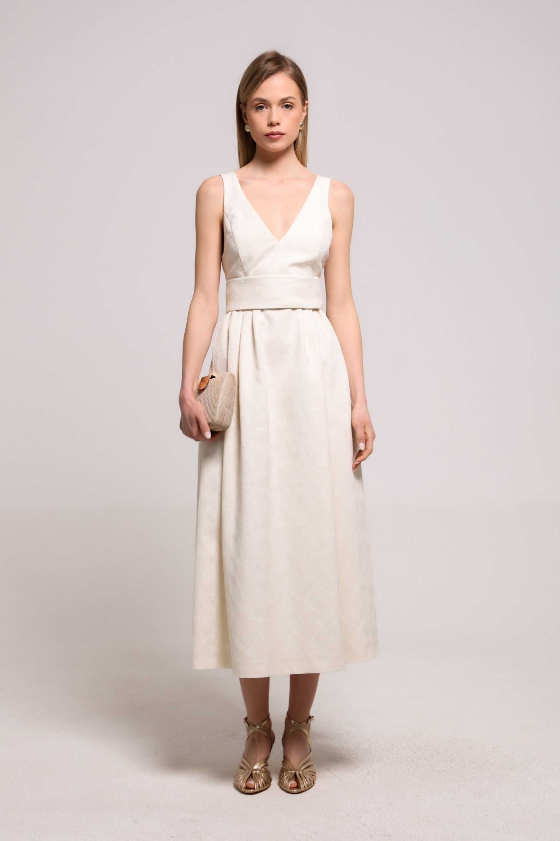 MIDI HALJINA SA VEZIVANJEM NA LEĐIMA – PS Fashion, MIDI HALJINA SA VEZIVANJEM NA LEĐIMA