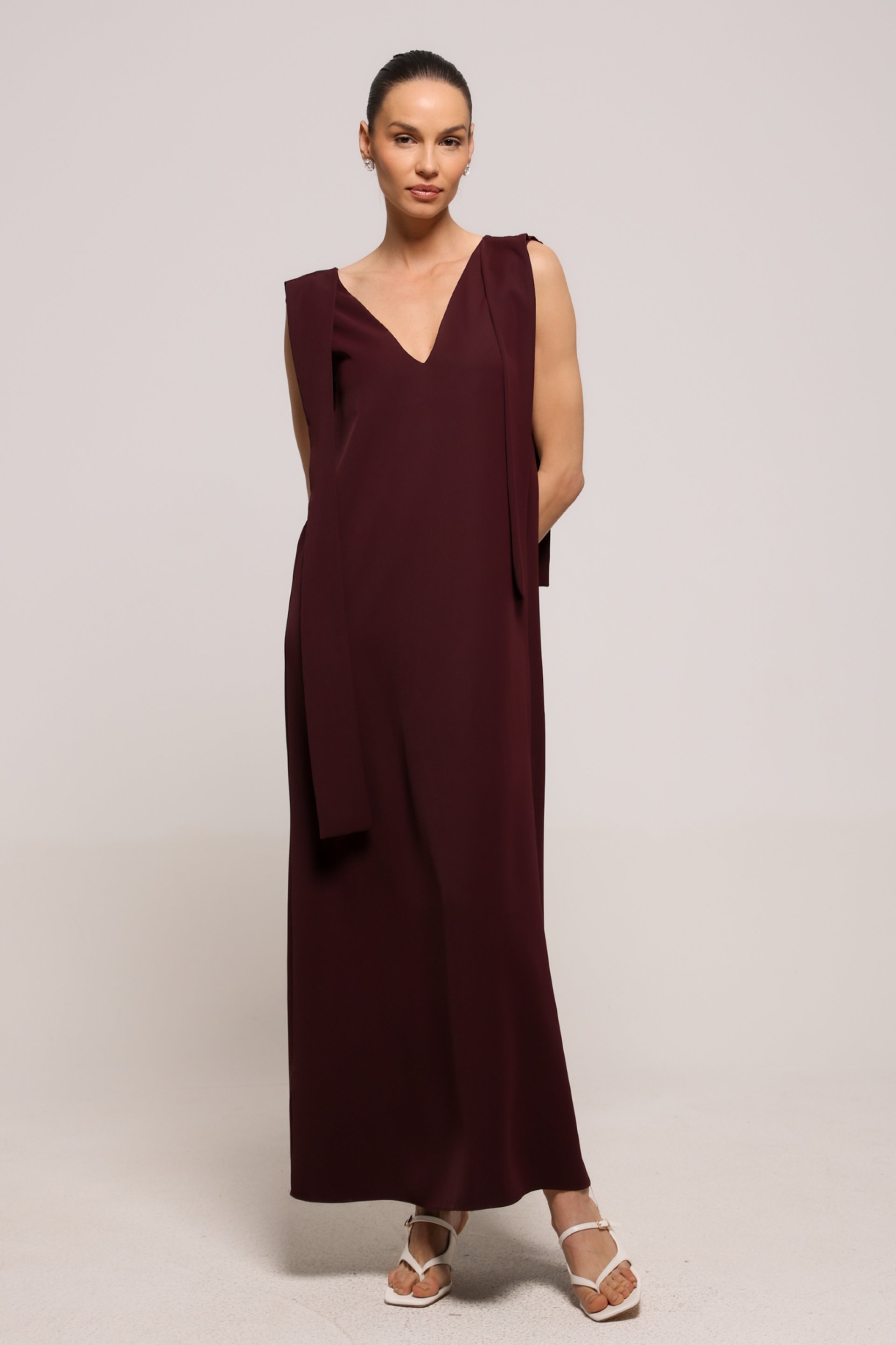 DUGA HALJINA SA V-IZREZOM – PS Fashion, DUGA HALJINA SA V-IZREZOM